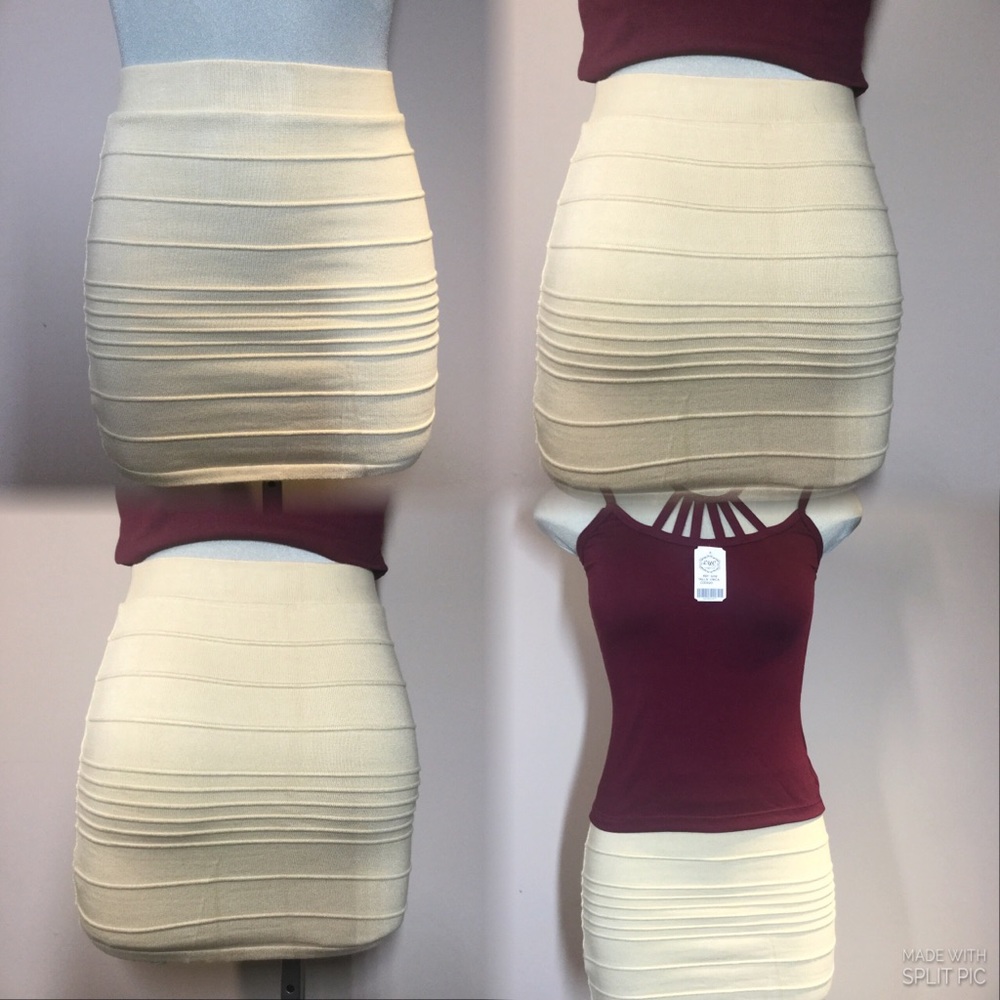 Wow Couture, Spandex  Band Skirt Size S